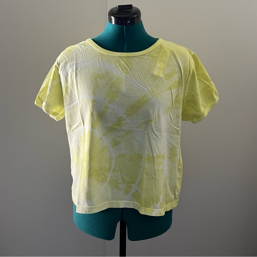 JCrew NWT Tie Dye Crop Tee L
